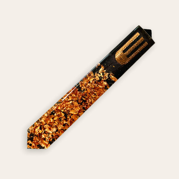 Mezuzah Case- Foil Flake Mezuzah- Mezuzah- Modern Mezuzah- Copper Mezuzah- Gold Mezuzah- Israeli Mezuzah- Handmade Mezuzah Judaica- Scrolll 26