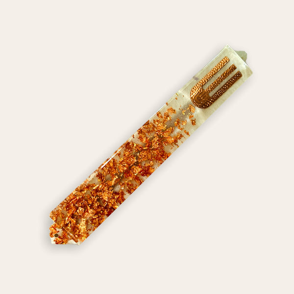 Mezuzah Case- Foil Flake Mezuzah- Mezuzah- Modern Mezuzah- Copper Mezuzah- Gold Mezuzah- Israeli Mezuzah- Handmade Mezuzah Judaica- Scrolll 27