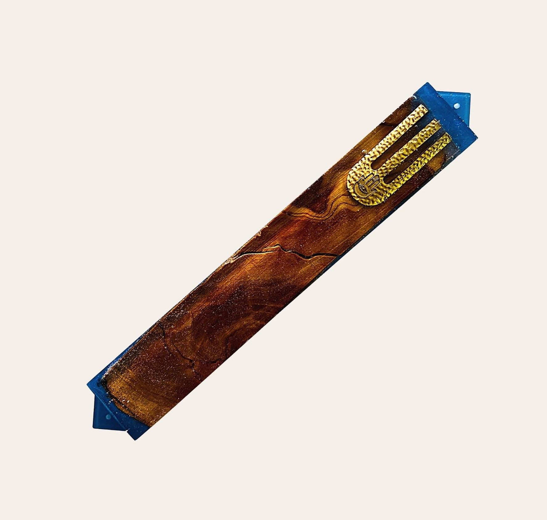 Israeli Handmade, nice Mezuzah, wedding gift, harp maple wood Mezuzah case Judaica 2024 art M222